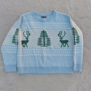 Christmas reindeer tree sweater